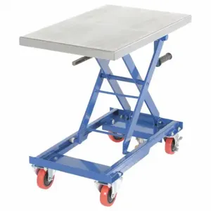 VESTIL CART-330-M Mechanical Hand Crank Scissor Cart, 330 lb Load Capacity | CU7XMK 60NY32