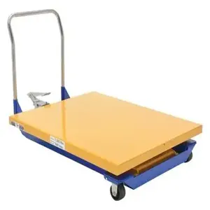 VESTIL CART-40-15-M Foot Pump Powered Scissor Cart, 1500 Lb. Capacity, 48 x 40 Inch Size | CE3ATH