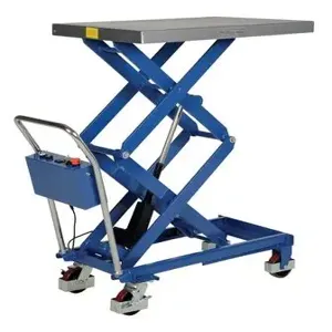 VESTIL CART-400-D-LA Linear Scissor Cart, 400 Lb. Capacity, 23.625 Inch x 35.5 Inch Size | AG7PCQ