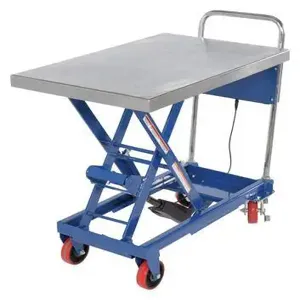 VESTIL CART-400-LA Linear Elevating Cart, 400 Lb. Capacity, 23.625 Inch x 35.5 Inch Size | AG7PCR