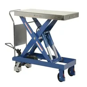 VESTIL CART-4000 Single Hydraulic Scissor Cart, 4000 Lb. Capacity, 47 Inch x 24 Inch Size | AG7PCN