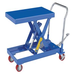 VESTIL CART-500-2033-FP Hydraulic Elevating Cart, 500 Lb. Capacity, Foot Pedal, 20 x 33 Inch Size | CE3ATM