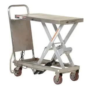 VESTIL CART-500-LA-PSS Partially Stainless Steel Cart, 500 Lb. Capacity, 19.5 Inch x 32 Inch Size | AG7PCV