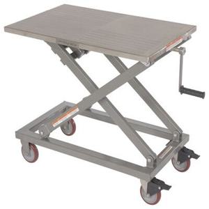 VESTIL CART-660-M-PSS Partial Stainless Steel Mechanical Cart, 660 Lb. Capacity, 37 Inch x 23.5 Inch Size | AG7PDD