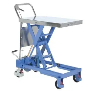 VESTIL CART-750-TS Single Hydraulic Cart, 750 Lb. Capacity, 32 Inch x 19.75 Inch Size | AG7PDF