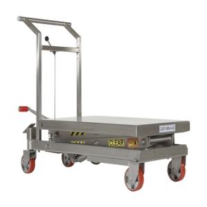VESTIL CART-800-D-SS Stainless Steel Scissor Cart, 800 Lb. Capacity | AG8HML