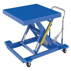 VESTIL CART-LP-2000-4242-FP Low Profile Scissor Cart, Foot Pump Operated, 2000 Lb. Cap., 42 x 42 Inch Size | CE3AUC