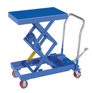 VESTIL CARTD-1000-2033-FP Hydraulic Elevating Cart, 1000 Lb. Capacity, Foot Pedal, 20 x 33 Inch Size | CE3ATT