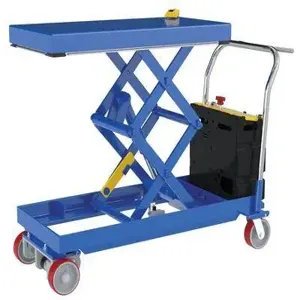 VESTIL CARTD-750-2040-CTD Traction Drive, Hydraulic Elevating Cart, 20 x 40 Inch Size, 750 Lb. Capacity | CE3ATU