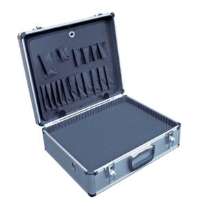 VESTIL CASE-1814-FM Aluminium-Tragekoffer, Schaumstoffeinlage, 22 Pfund. Kapazität | AG7PEB 39UW13