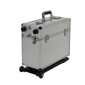 VESTIL CASE-EH Aluminiumrahmenkoffer mit Trolley, 19 Zoll x 10 Zoll x 14 Zoll Größe, Silber | AG7PED