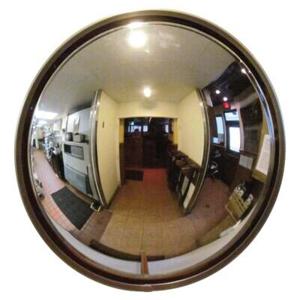VESTIL CNVX-W-16 Acrylic Deep Indoor, Convex Mirror, Indoor, 16 Inch Width, Silver | AG7PKH