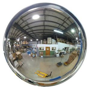 VESTIL CNVX-W-32 Acrylic Deep Indoor, Convex Mirror, Indoor, 32 Inch Width, Silver | AG7PKK
