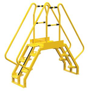 VESTIL COLA-3-56-20 Alternating Cross-over Ladder, 90 x 81 Inch Size, 10-Step | AG7PLQ
