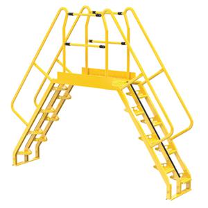 VESTIL COLA-5-56-44 Alternating Cross-over Ladder, 126 x 103 Inch Size, 16-Step | AG7PMK