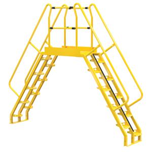 VESTIL COLA-6-56-44 Alternating Cross-over Ladder, 136 x 115 Inch Size, 20-Step | AG7PMU
