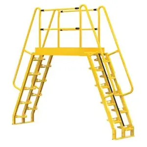 VESTIL COLA-6-68-56 Alternating Cross-over Ladder, 115 x 115 Inch Size, 20-Step | AG7PMZ