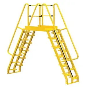 VESTIL COLA-7-68-32 Alternating Cross-over Ladder, 103 x 127 Inch Size, 24-Step | AG7PNF