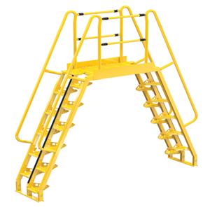 VESTIL COLA-7-68-44 Alternating Cross-over Ladder, 110 x 127 Inch Size, 24-Step | AG7PNG