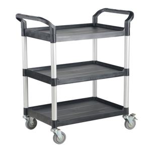 VESTIL CSC-L Commercial Cart, 43x 20 Inch Size, 3-Shelf No Panels | AG7PPV