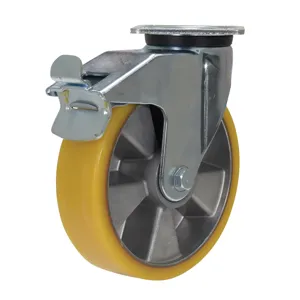 VESTIL CST-ALEH-8x2Ex-SWTB Caster, Polyurethane, Swivel, Brake, 8 x 2 Inch Size | CE3AZX