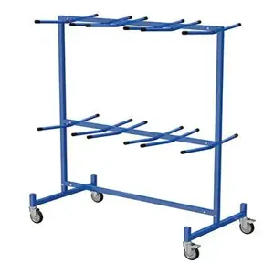 VESTIL CTRT-36-2C Steel Folding Chair Dolly, 1000 Lb. Capacity, Blue | CE3BUZ