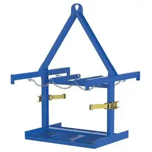 VESTIL CYL-P-6-LUG Cylinder Pallet, 6 Cylinder/hoist Connect | AG7PUH