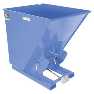 VESTIL D-200-HD-BL-S Self Dumping Hopper, Heavy Duty, 2.5 cu. yd., 6000 Lb., Sky Blue, Steel | CE3BYL