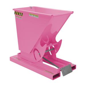 VESTIL D-25-HD-BG Self Dumping Hopper, Heavy Duty, 0.25 cu. yd., 6000 Lb., Bubble Gum, Steel | CE3CAZ