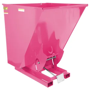 VESTIL D-250-HD-BG Self Dumping Hopper, Heavy Duty, 2.5 cu. yd., 6000 Lb., Bubble Gum, Steel | CE3BZR