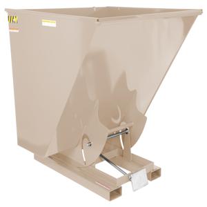 VESTIL D-250-LD-BRN-SB Self Dumping Hopper, Light Duty, 2.5 cu. yd., 2000 Lb., Sandy Beige, Steel | CE3CAJ