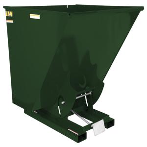 VESTIL D-250-MD-GRN-H Self Dumping Hopper, Medium Duty, 2.5 cu. yd., 4000 Lb., Hunter Green, Steel | CE3CAW