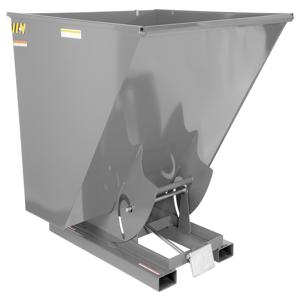 VESTIL D-250-MD-GY-MG Self Dumping Hopper, Medium Duty, 2.5 cu. yd., 4000 Lb., Machine Gray, Steel | CE3CAX