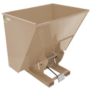 VESTIL D-300-HD-BRN-KT Selbstentleerender Trichter, Heavy Duty, 3 cu. yd., 6000 Pfund, Khaki Tan, Stahl | CE3CCN