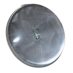 VESTIL DC-245-H Galvanized Open Head Drum Cover with Handle, 24-1/2 Inch Inside Dia., Silver | AG7QHU