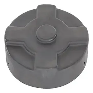 VESTIL DC-P-30-BK Drum Cover, 30 Gallon Capacity, Black | CE3CJN