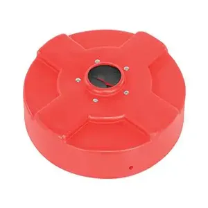 VESTIL DC-P-30-CANF-RD Drum Recycling Lid Flap, Closed, 30 Gallon Capacity, Red | CE3CJV