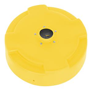 VESTIL DC-P-55-CANF-YL Drum Recycling Lid Flap, Closed, 55 Gallon Capacity, Yellow | CE3CKN