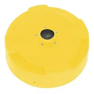 VESTIL DC-P-55-CANF-YL Drum Recycling Lid Flap, Closed, 55 Gallon Capacity, Yellow | CE3CKN