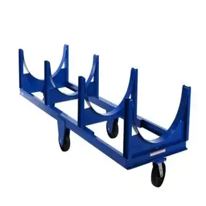 VESTIL DCC-2896-4 Heavy Duty Cradle Cart, 4000 Lb. Capacity, 96 Inch x 31.5 Inch Size | AG7QJE