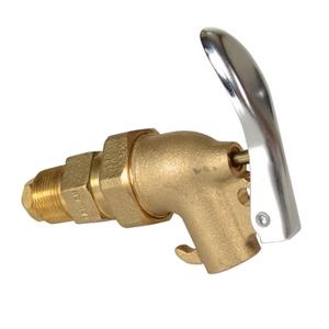 VESTIL DFT-ADJ Drum Faucet, Adjustable, Brass, 3/4 Inch Bung | AG7QLV 36JP49