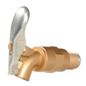 VESTIL DFT-AS-SC Drum Faucet, Brass-plated, Zinc, 3/4 Inch Bung | AG7QLX 36JP47