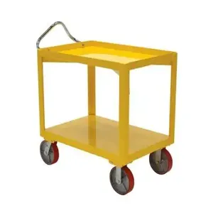 VESTIL DH-PU2.4-2436-D Ergonomic Handle Cart, with Drain, 4000 lb Capacity, 24 Inch x 36 | AG7QPC