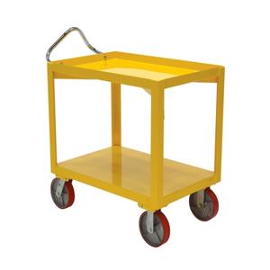 VESTIL DH-PU2.4-2448-D Ergonomic Handle Cart, with Drain, 4000 lb Capacity, 24 Inch x 48 | AG7QPE