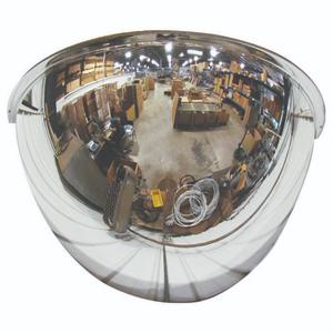 VESTIL DOME-H26 Acrylic Industrial Dome Mirror, 180 Degrees, Distance Covered 26 Feet, Silver | AG7QUH