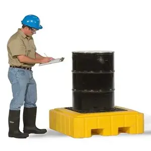 VESTIL DR-1-UT Ultra Spill Pallet, One Drum, No Drain, 800 Lb. | AG7QUM