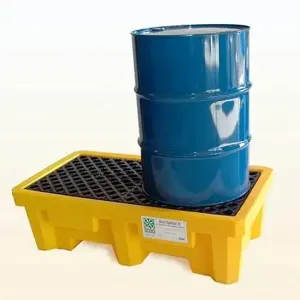 VESTIL DR-2-UT Ultra Spill Pallet, Two Drum, No Drain, 3000 Lb. | AG7QUN