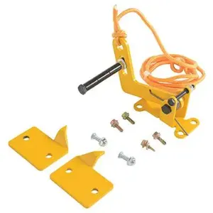 VESTIL DR-LOCK Automatic Overhead Door Lock, 5 x 6.5 Inch Size, Yellow, Locking Plates | AG7QVM