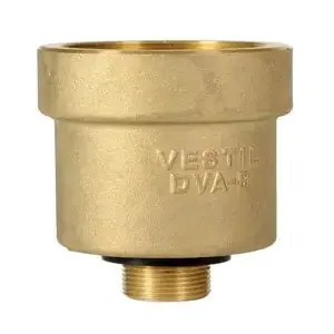 VESTIL DVA-B Brass Drum Vent Adapter, 2 Inch Vent Dia. | AG7QZM