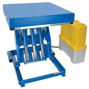 VESTIL EHLT-4848-12-43 Electric Hydraulic Lift Table, 12000 lb., 48 x 48 Inch Size, Blue, Steel | AG7RGM